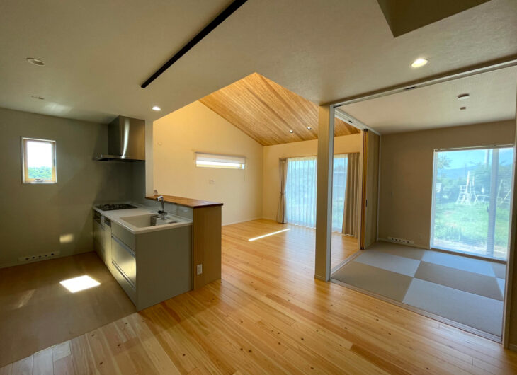 自然素材×最新設備　WB工法の平屋