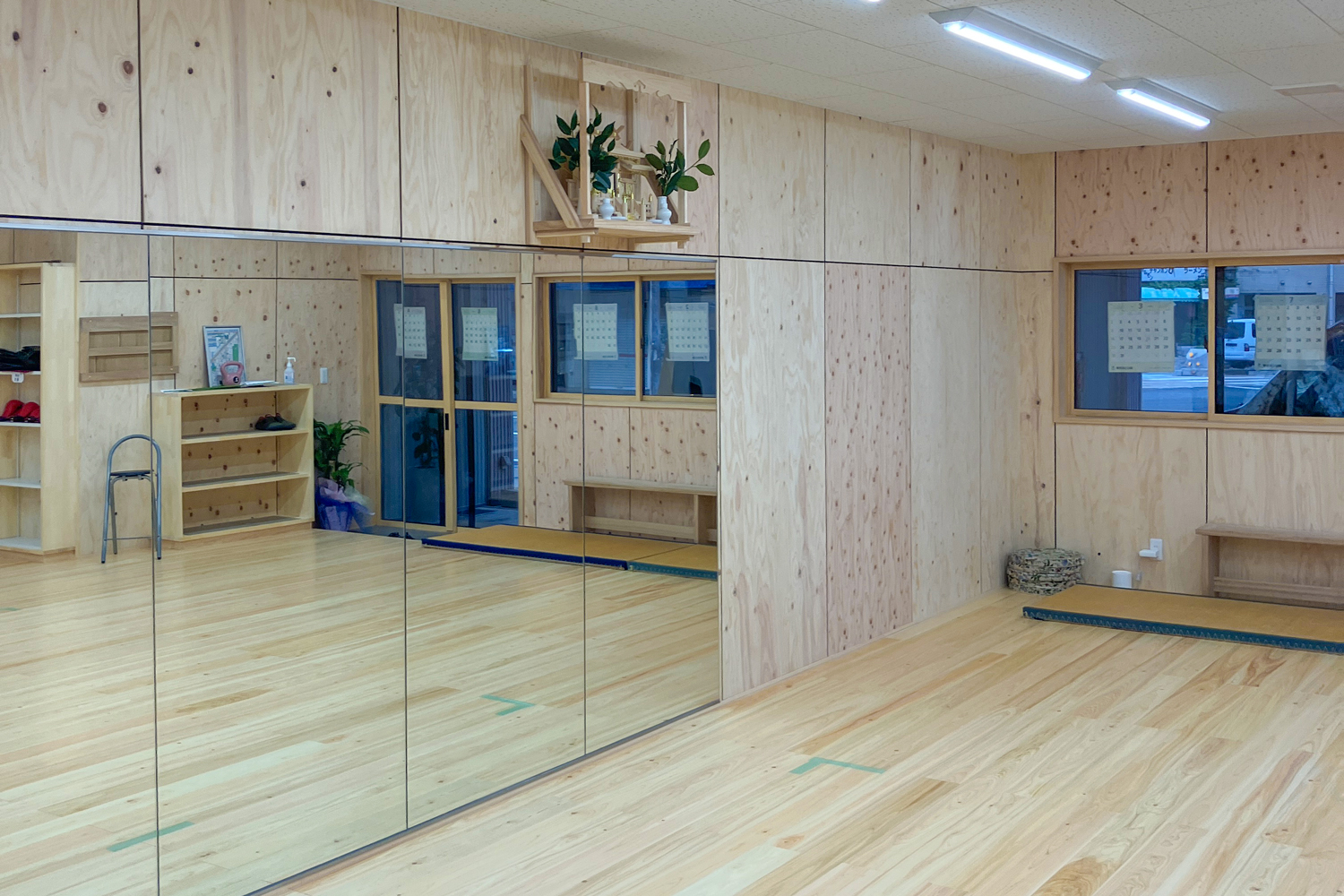 八百屋から一新、空手道場へリフォーム