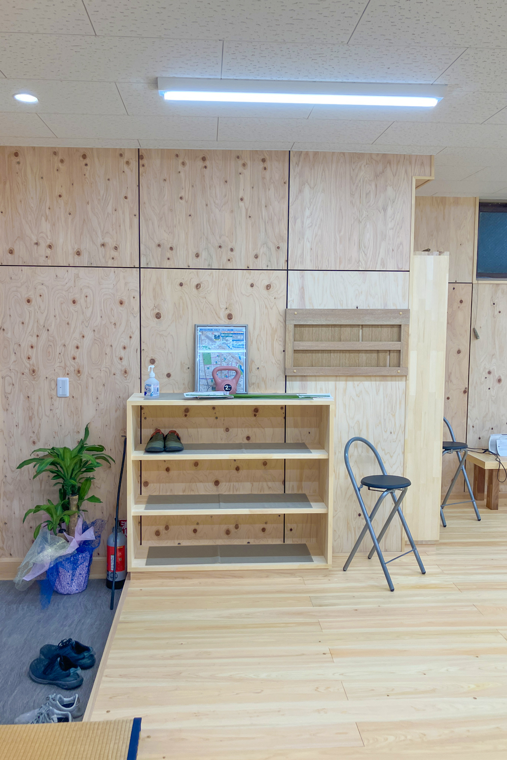 八百屋から一新、空手道場へリフォーム